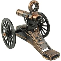 Apontador de metal colecionável canhão terrestre francês #9305