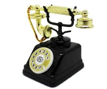 Apontador de metal colecionável telefone antigo #8752A