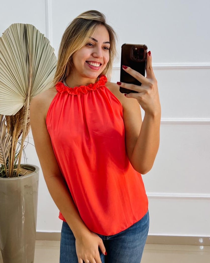 BLUSA FERNANDA LARANJA