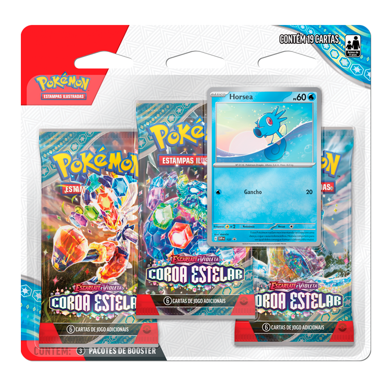 POKEMON EV7 COROA ESTELAR TRIPLO PACK HORSEA