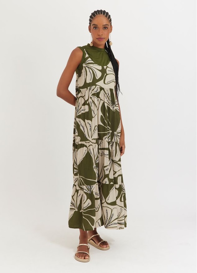 Vestido Cantão alça est blooming 