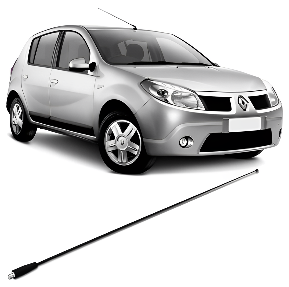 HASTE ANTENA PEUGEOT/RENAULT/CITROEN LONGA PRETA