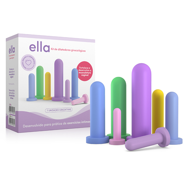 KIT DILATADORES GINECOLÓGICO VAGINAL LISO 7 UNIDADES