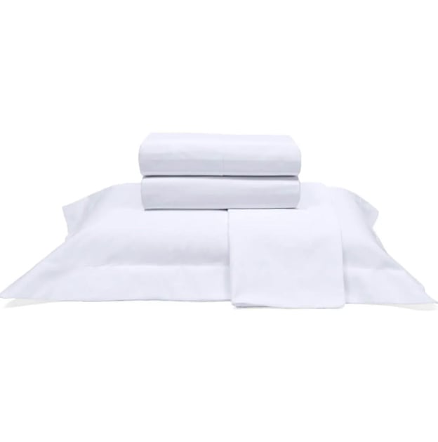 Jogo de Cama Buettner Casal Percal 1000 Fios Dobra Feita 4 peças Branco