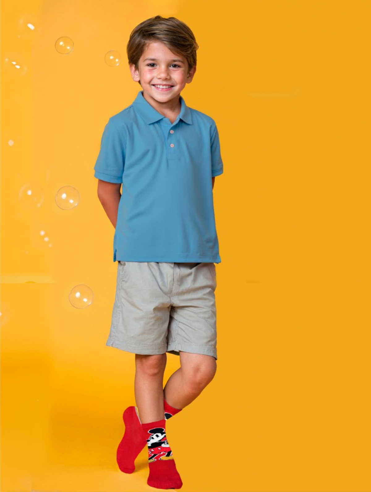 MEIA DISNEY VERMELHA MICKEY CANO MÉDIO - TRIFIL