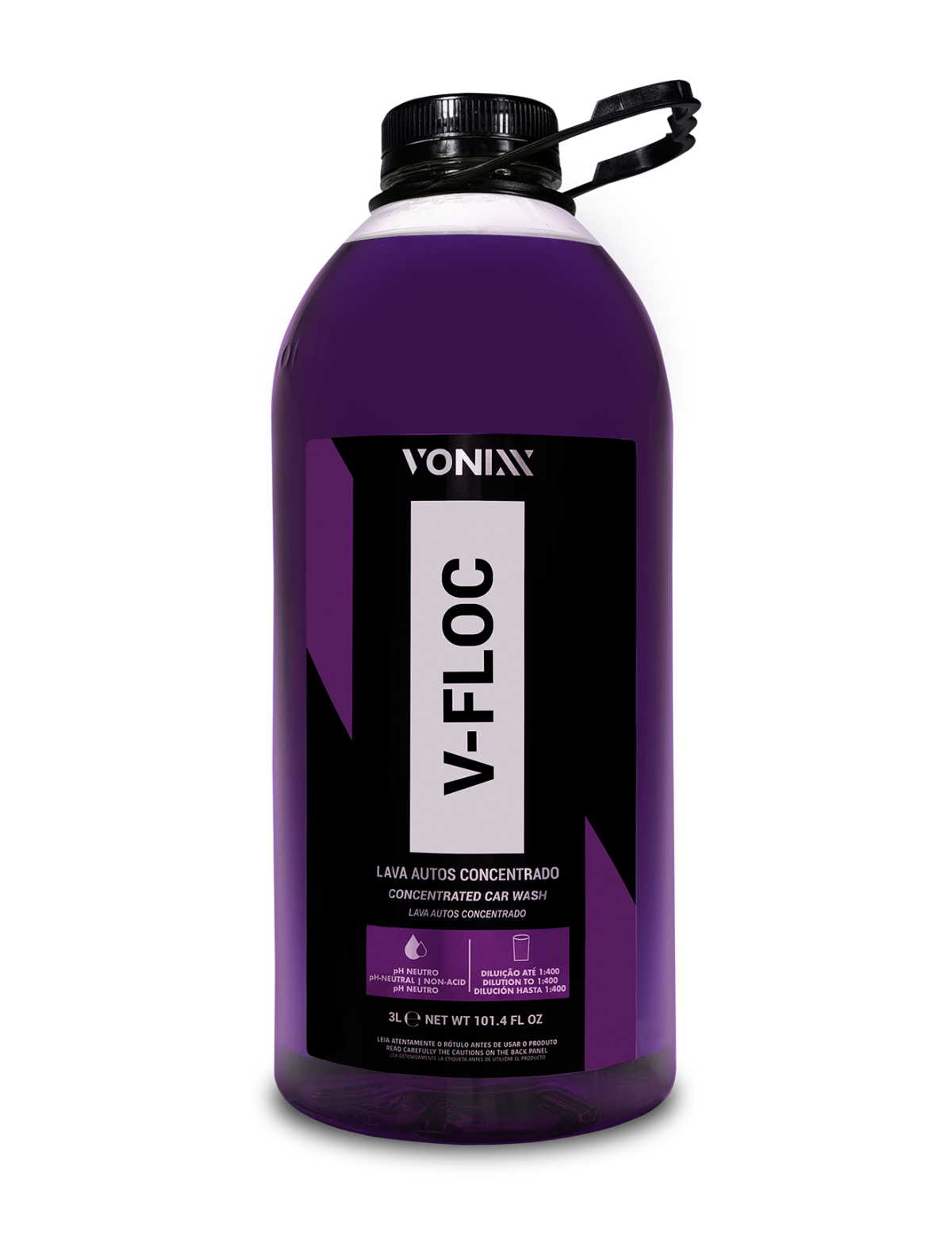 Shampoo Automotivo Neutro Concentrado V-floc Vonixx 3L