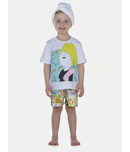 PIJAMA FEMININO INFANTIL MANGA CURTA - SONHART