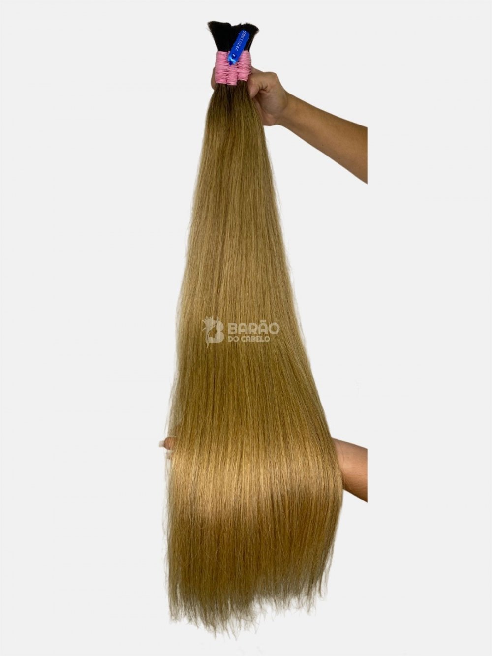 Cabelo Brasileiro Loiro Mel Esfumado 80 CM