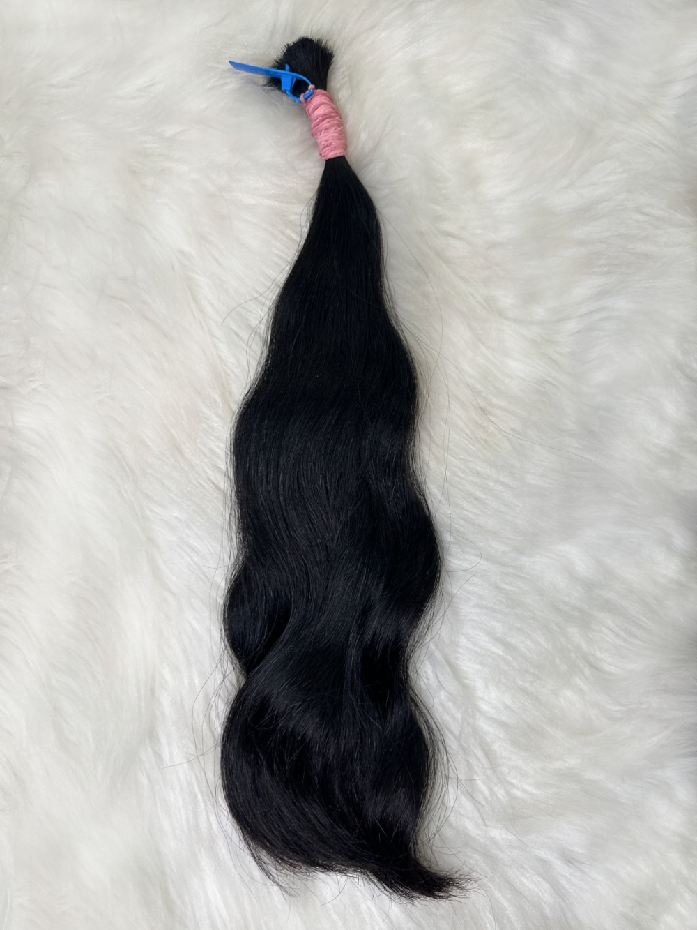 Cabelo Humano Levemente Ondulado 55 CM 56 Gramas - Barão do Cabelo