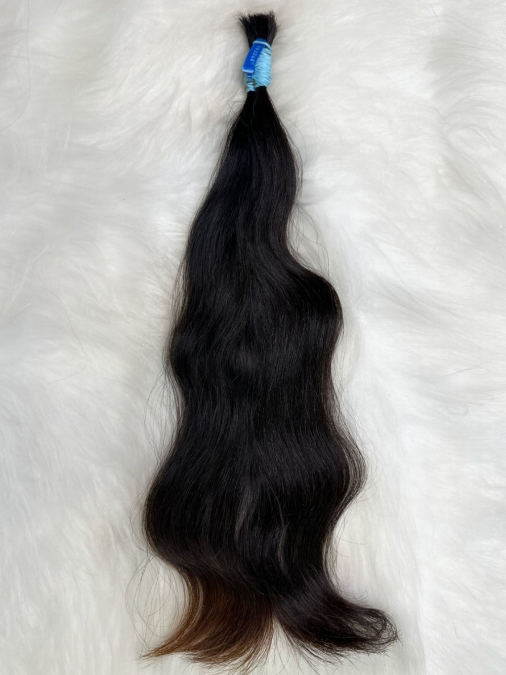 Cabelo Humano Brasileiro Levemente Ondulado 50 CM 44 Gramas