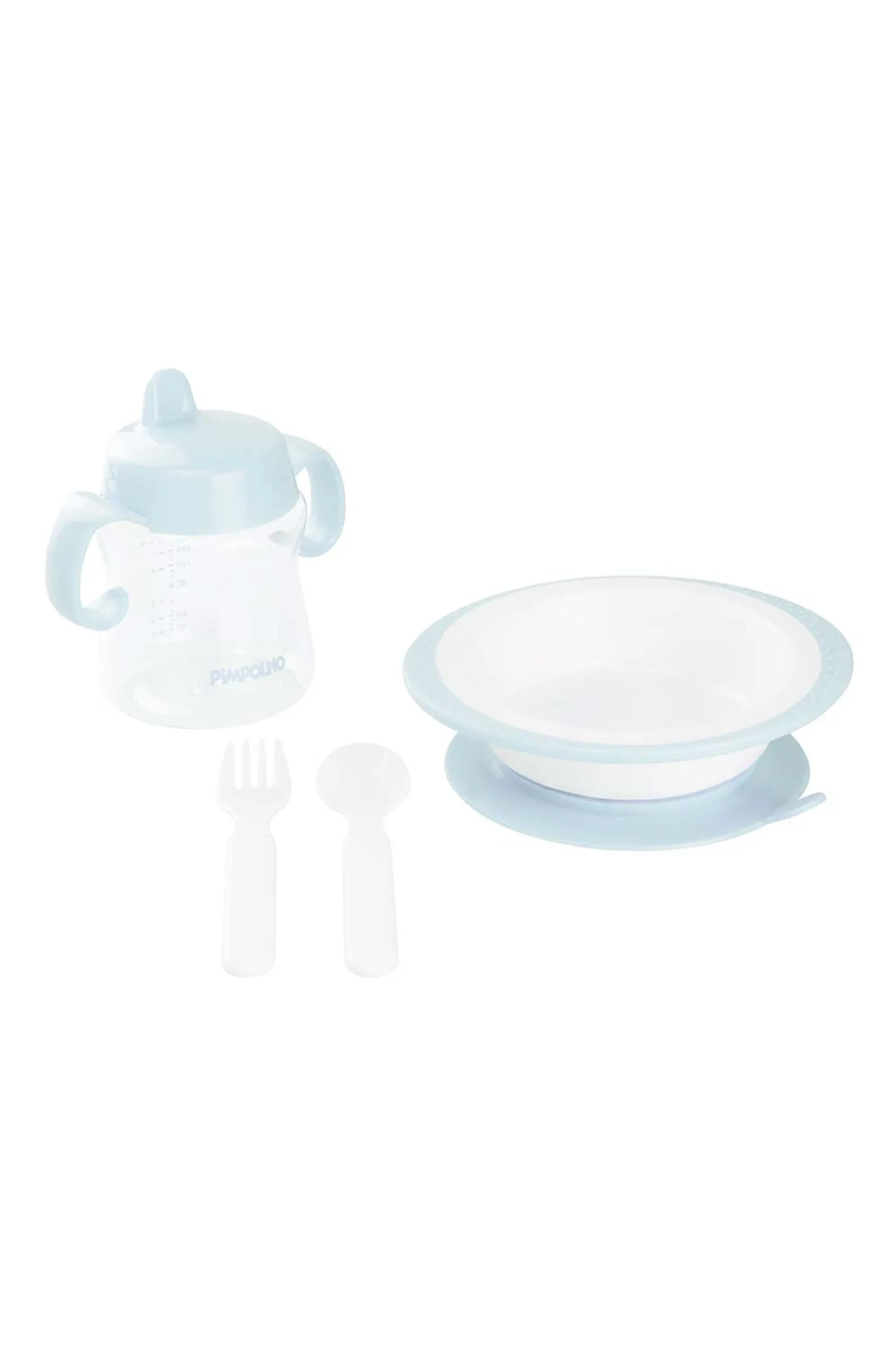 KIT DE ALIMENTACAO COM 4 PCS MASC PIMPOLHO AZUL