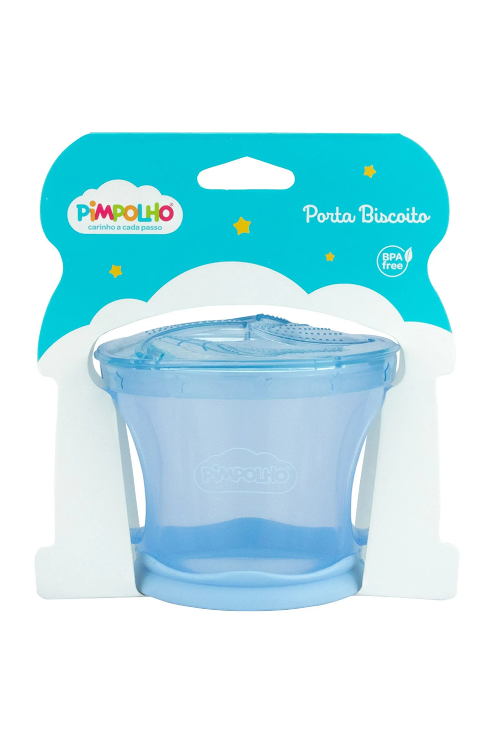 PORTA BISCOITO COM ALCA UNISSEX PIMPOLHO AZUL