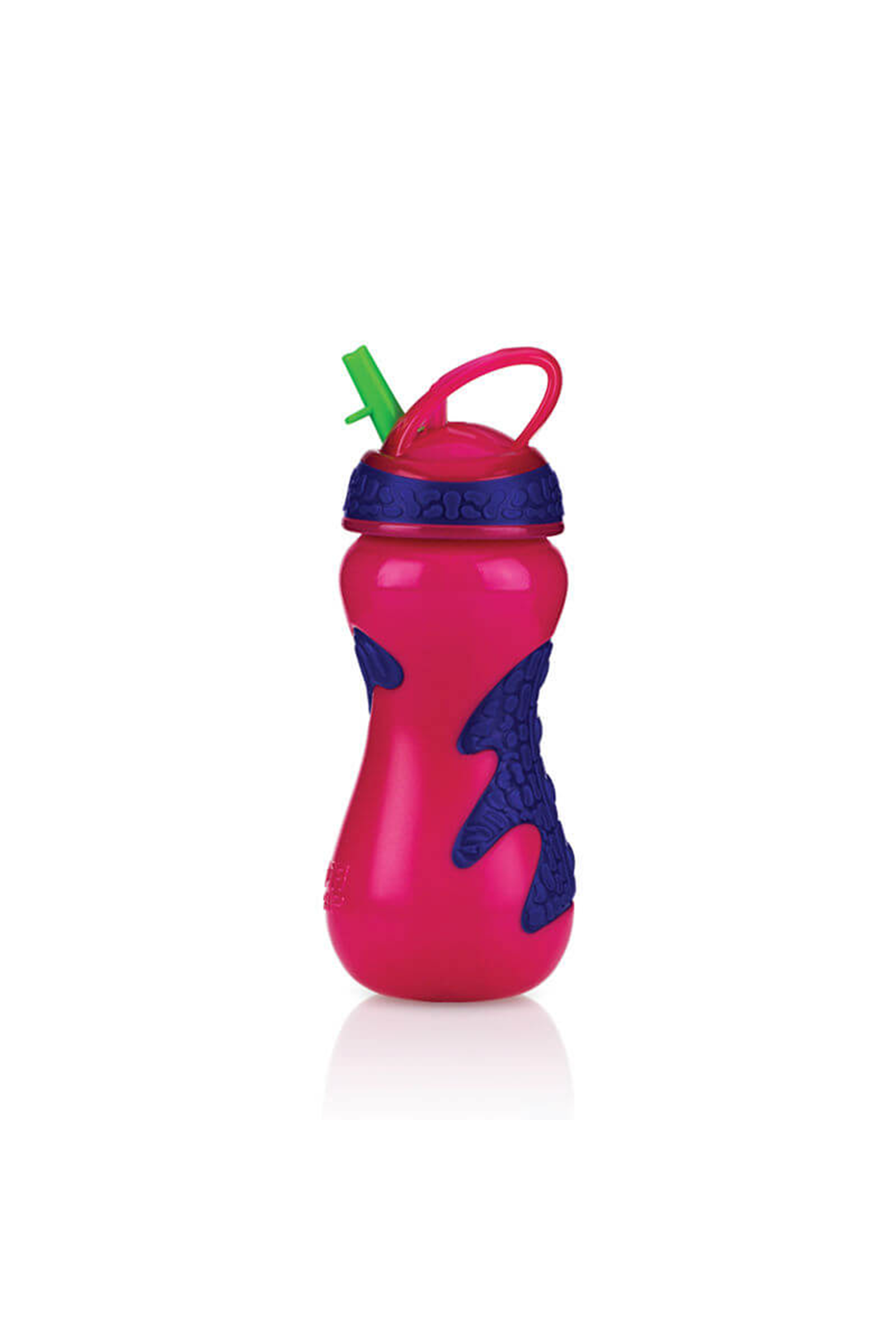 COPO GATOR COM CANUDO RIGIDO RETRATIL 450ML ROSA