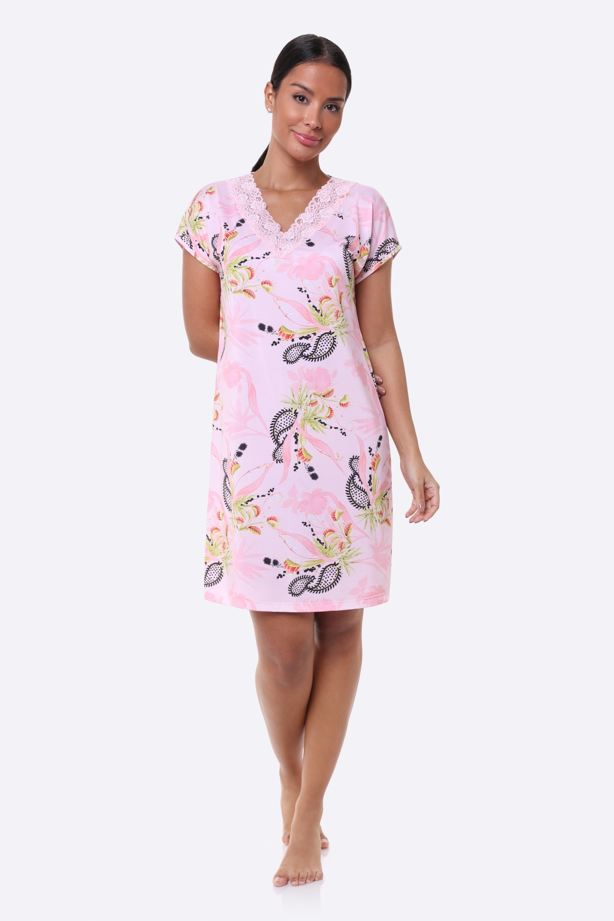 CAMISOLA MANGA CURTA ROSÊ PLUS SIZE - BOCEJINHO
