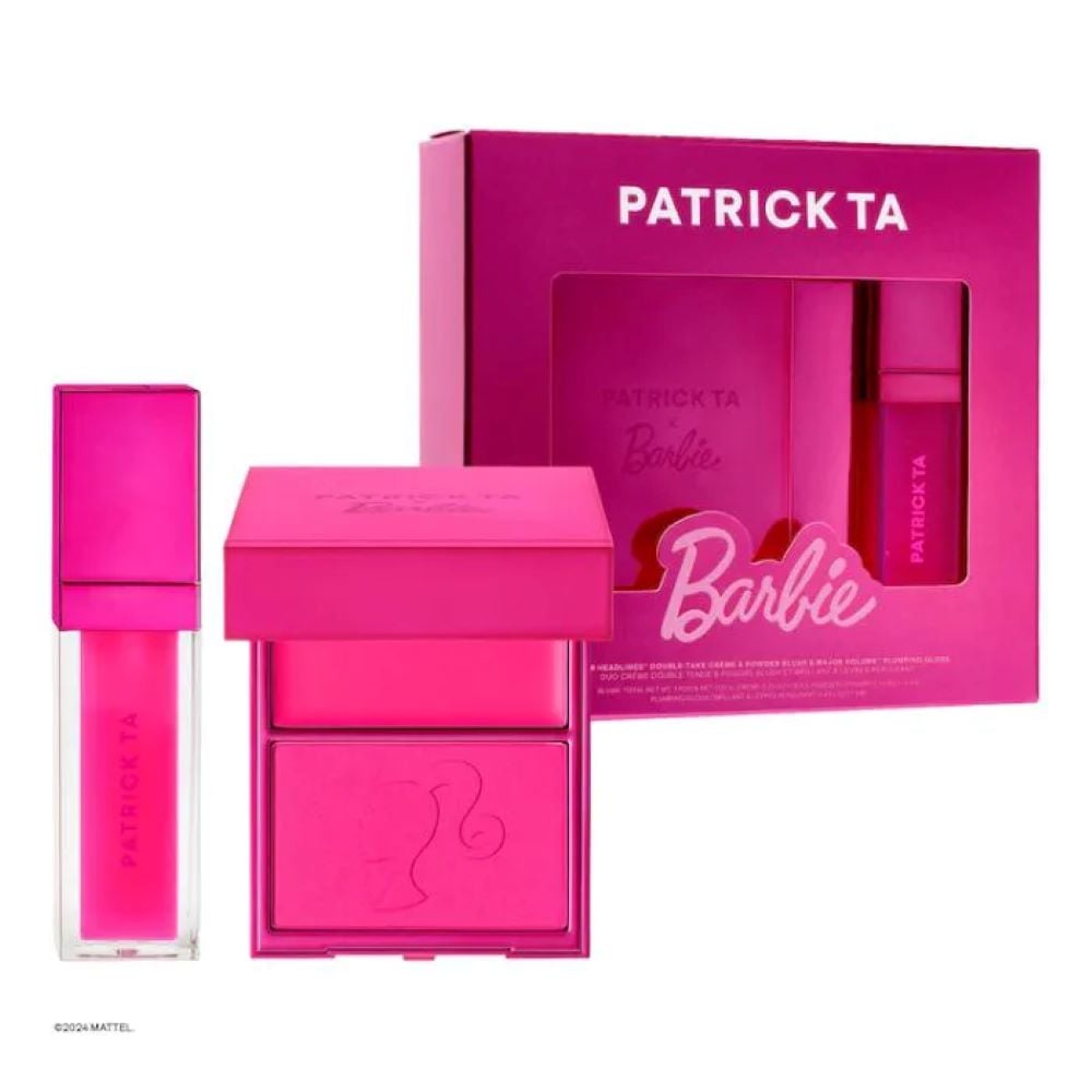 Kit Blush Duo and Lip Plumper Barbie X PATRICK TA - EDIÇÃO LIMITADA