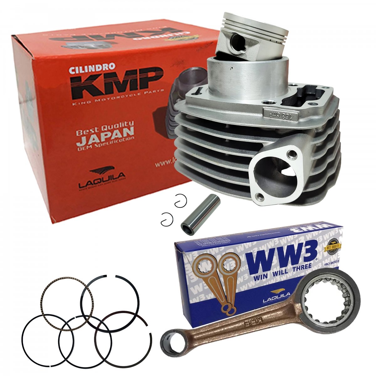 Kit Motor + Biela Honda Cg 160 Todos Anos