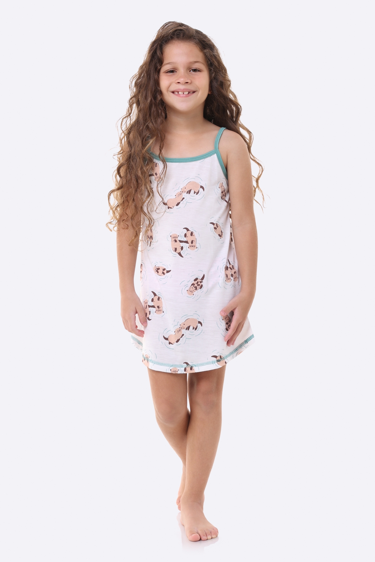 CAMISOLA INFANTIL ALÇA LONTRAS - BOCEJINHO