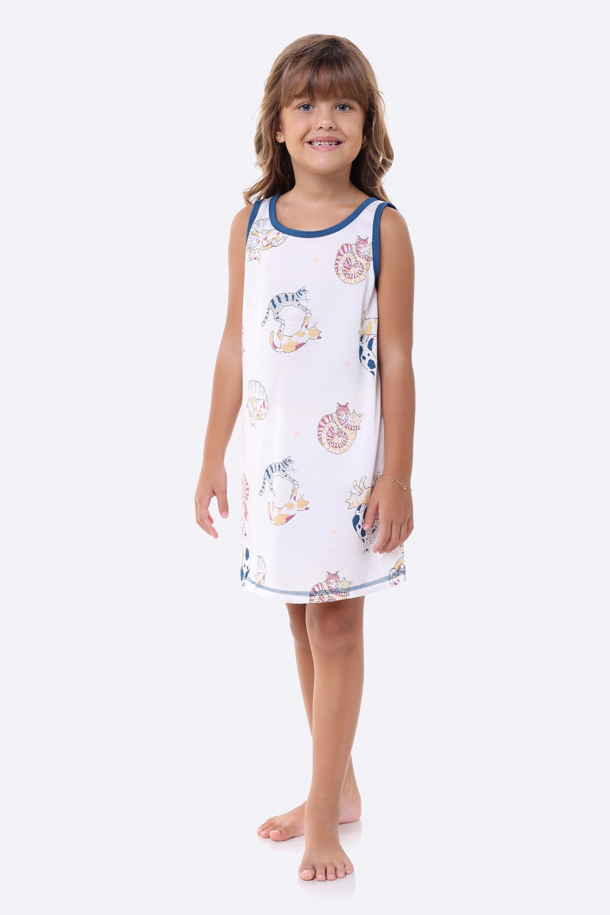CAMISOLA INFANTIL REGATA GATOS - BOCEJINHO
