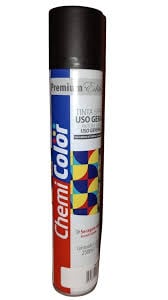 Spray Preto Fosco 250mL - CHEMICOLOR