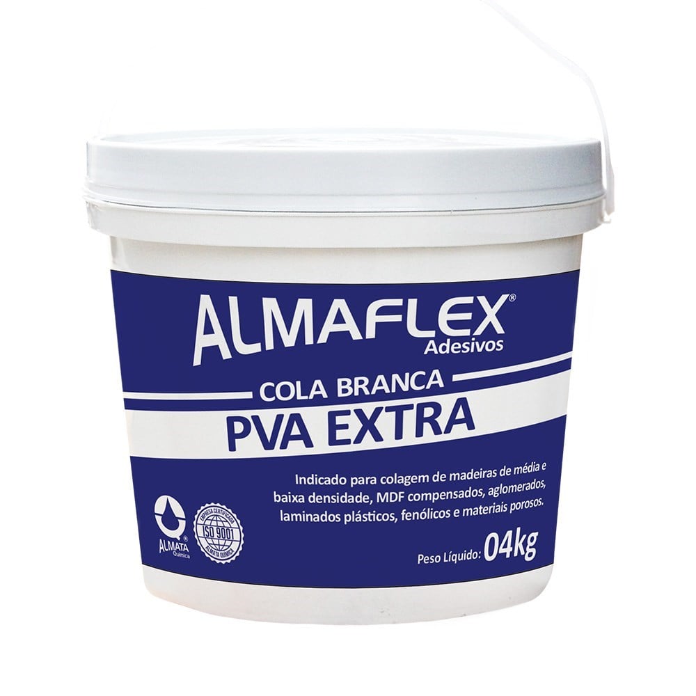 Cola Branca PVA Extra 4KG 768 - ALMAFLEX