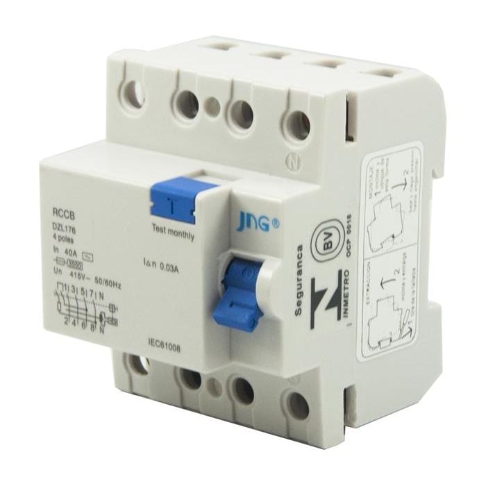 Interruptor Diferencial Residual 4P 100A/30mA - JNG