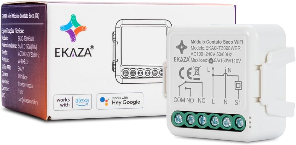 Mini Modulo Contato Seco (DC) WI-FI - EKAZA