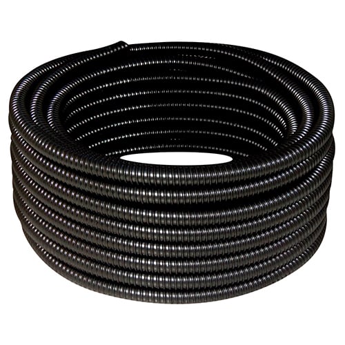 Duto 2 Conduite Corrugado Preto (63mm) Com Guia RL/50