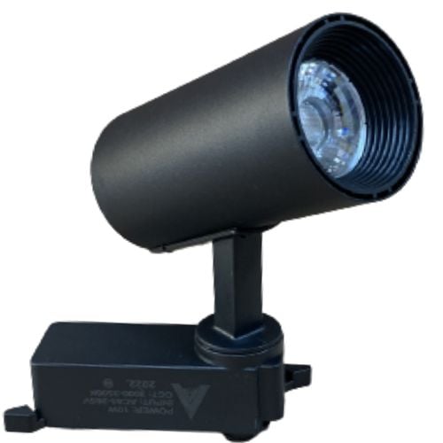 Spot LED Preto Para Trilho Eletrificado 10W Branco Frio