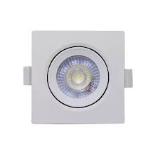 Spot de Led de Embutir Quadrado 05W 3000K Luz Amarela - ELGIN