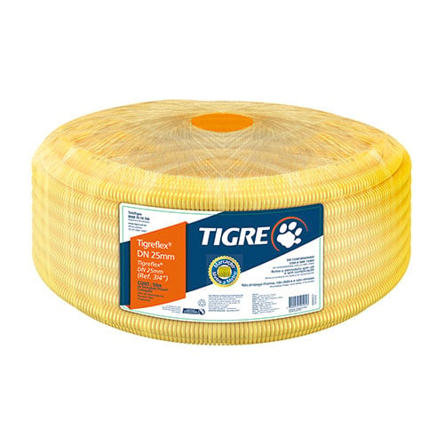 Conduite Conrrugado Amarelo C 3/4 RL/50 - TIGRE