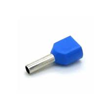 Terminal Tubular Duplo Azul 2,5 mm