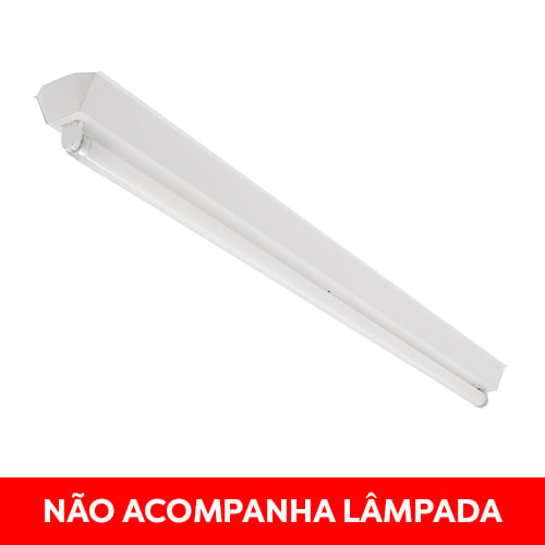 Luminária Calha Para Fluorescente 1X40 Para Reator MAG/ELETR - LUME