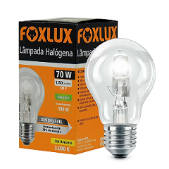 Lâmpada Halogena Classica 70W 220V - FOXLUX