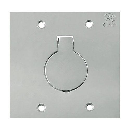 Espelho Para Piso Inox 4x4 1 Tomada RED - OLIVO