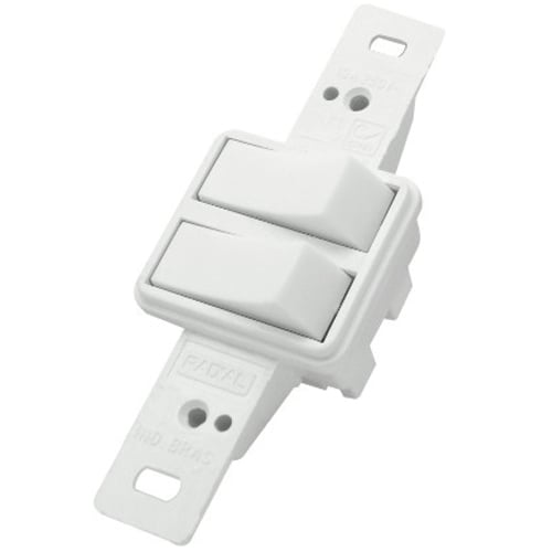 Módulo 2 Interruptor Paralelo Sem Placa Branco - Radial Pollar