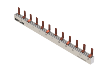 Barramento Trifásico DIN 12 Terminais 120A - BRUM