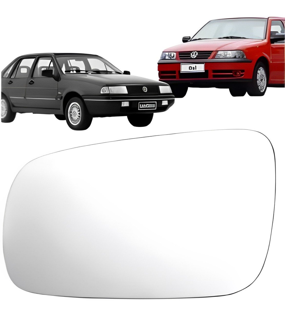 REFIL C/BASE RETROVISOR GOL G3/G4/SANTANA/AUDI/PASSAT 00/05