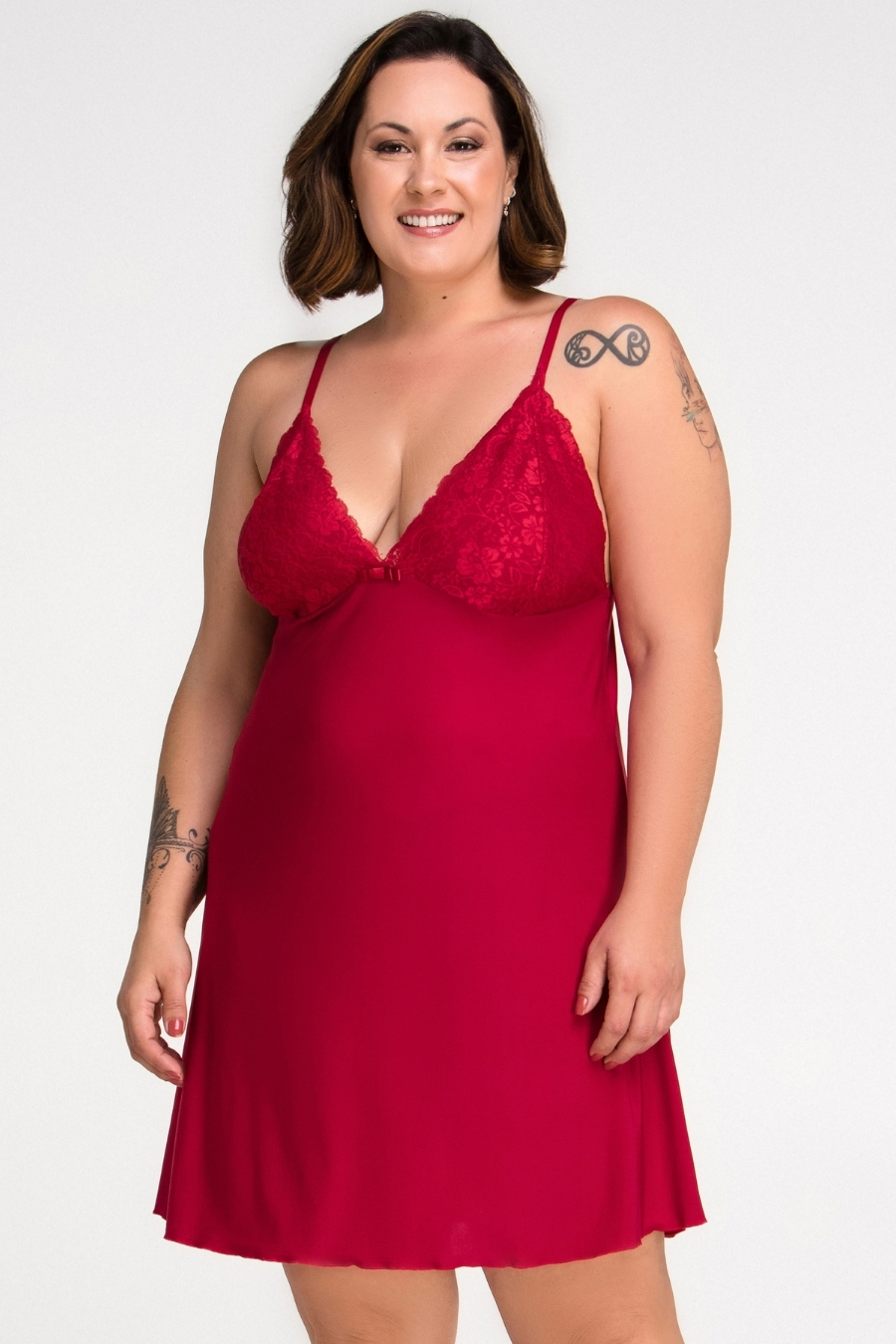 CAMISOLA LIGANETE DE ALÇA PIMENTA PLUS SIZE - ESSENCIAL