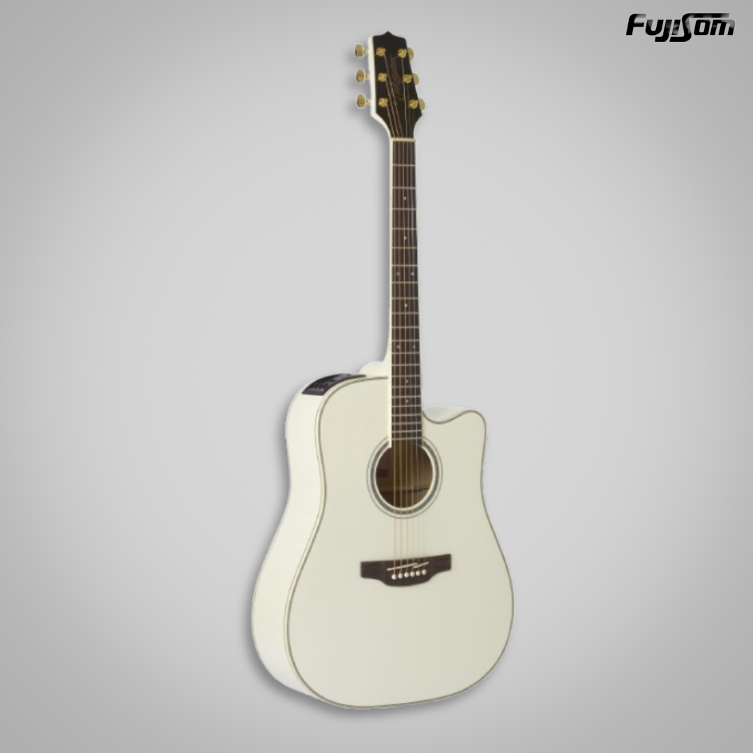 VIOLÃO TAKAMINE AÇO FOLK GD37CE WHITE COM BAG