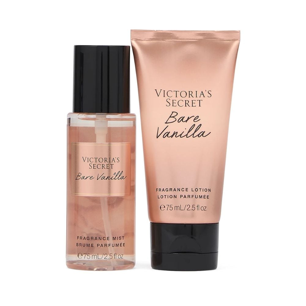 Kit Mini Bare Vanilla Duo Gift Set 75ml - Victorias Secret