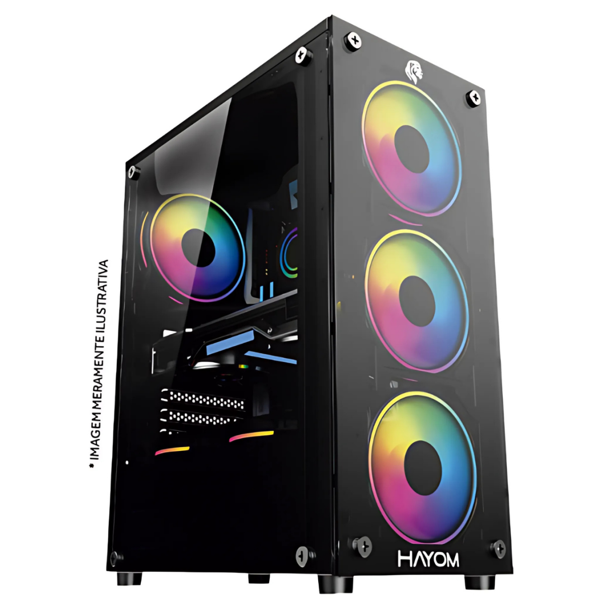 Gabinete Gamer GB1749 Hayom com 4 Fans Mid Tower