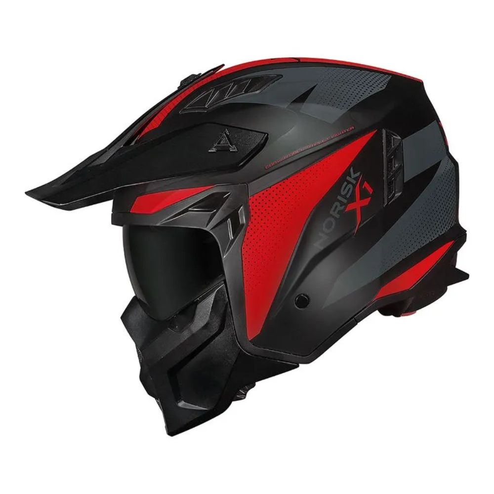 Capacete Norisk Darth II X1 | Matte | Black | Red