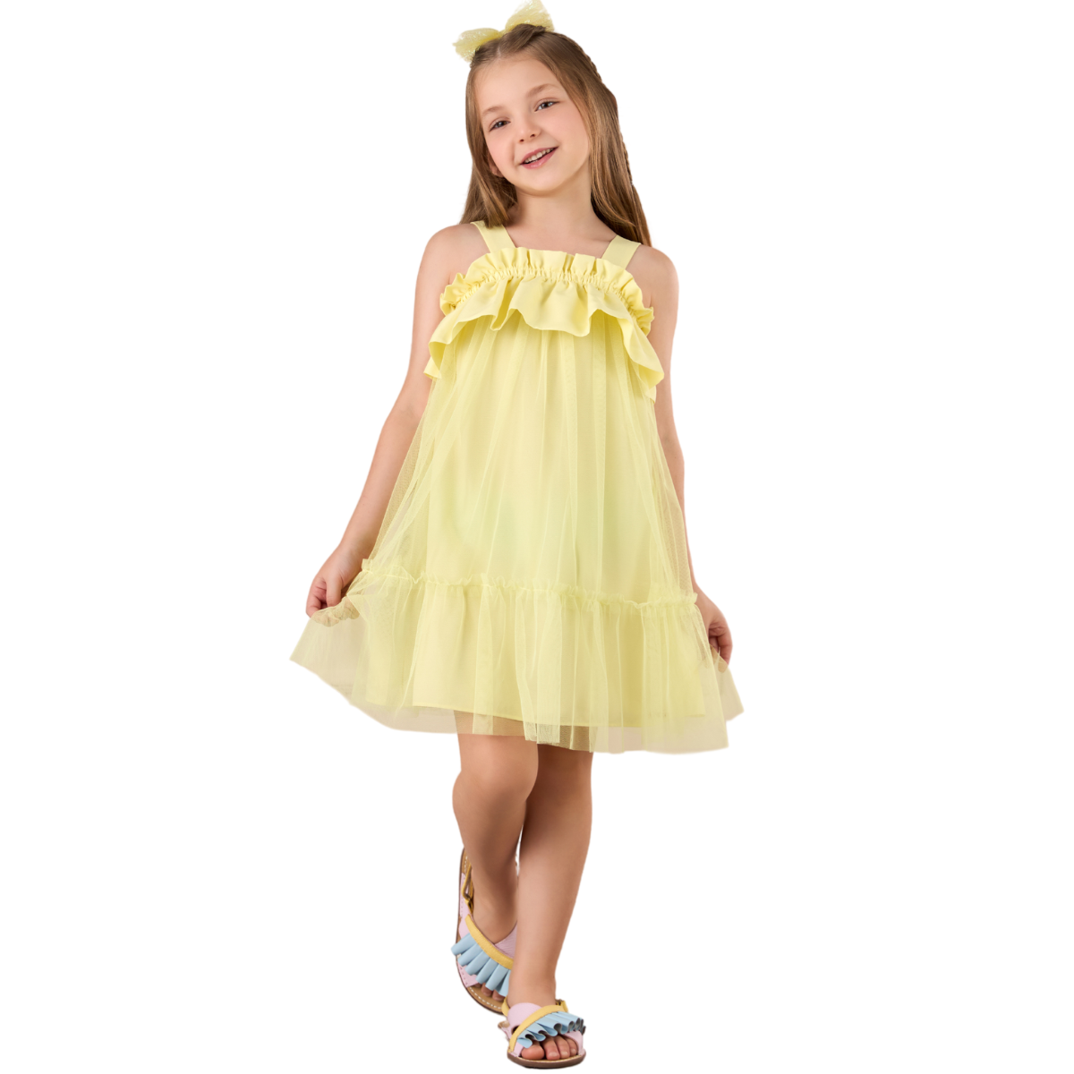 Vestido Amarelo Mon Sucré Tule 51 13 31 25 388