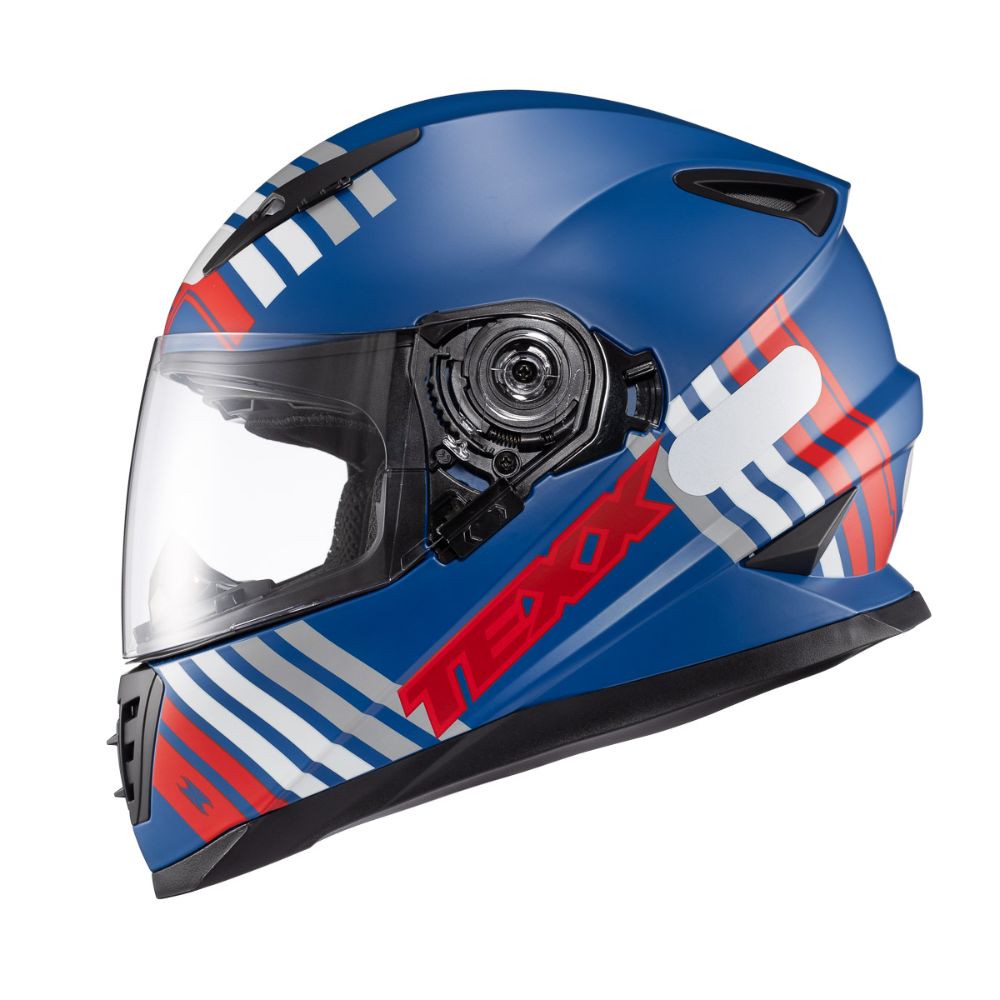 Capacete Texx | Wing Grid | Azul | Vermelho | Branco 