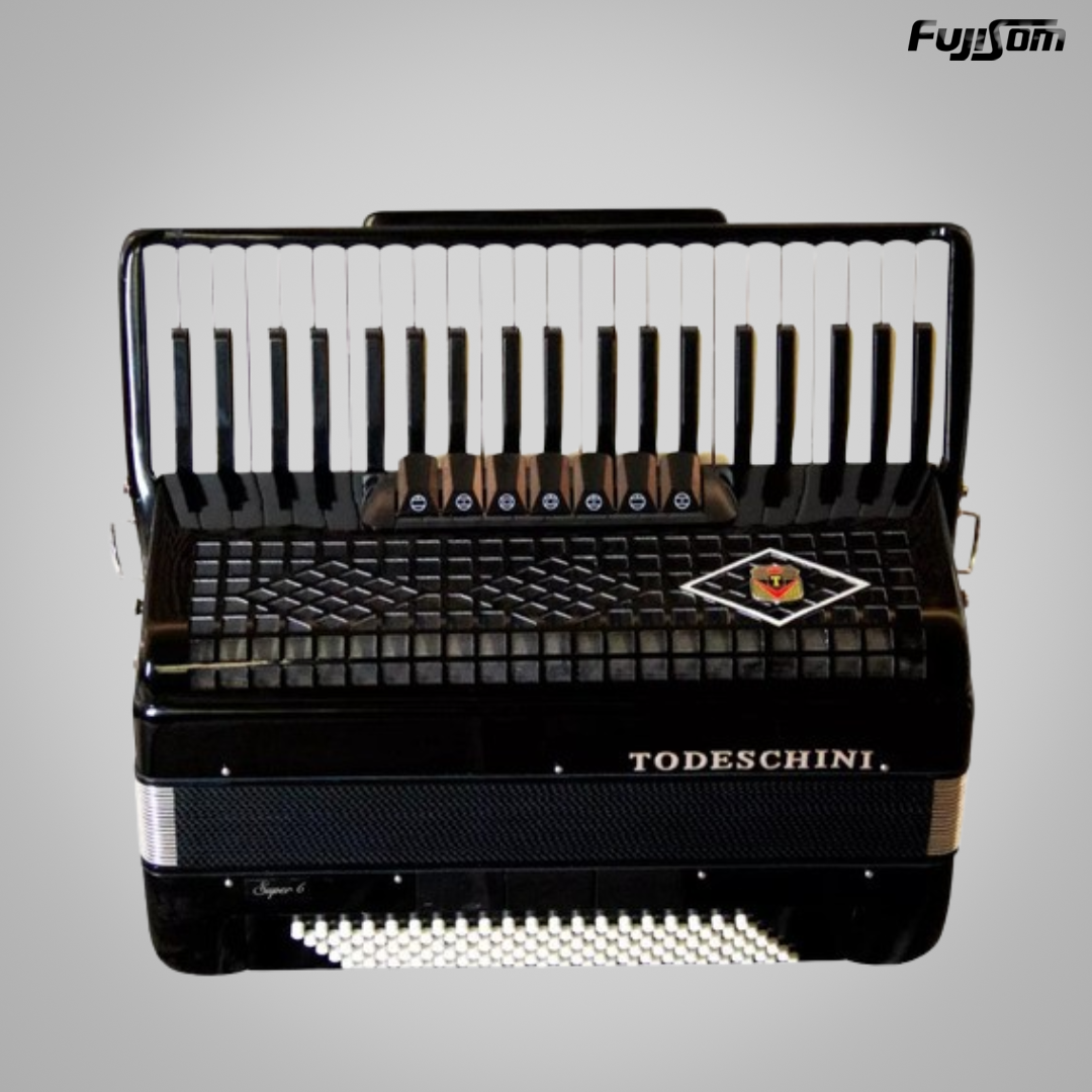 ACORDEON TODESCHINI 80 BAIXOS YW-870 PRETO