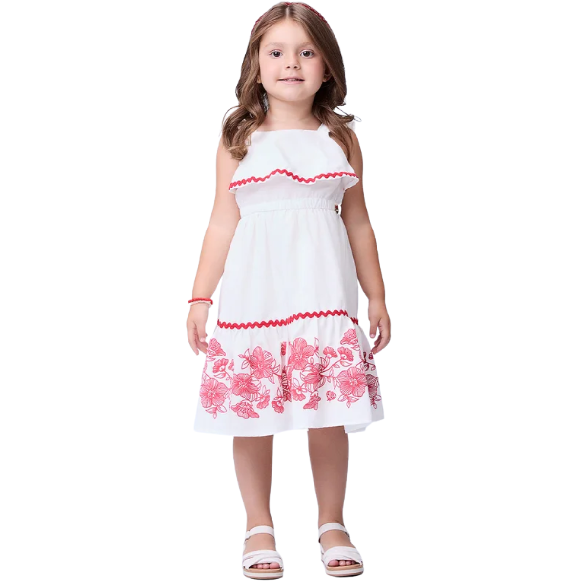 Vestido Mini Momi Barra de Flores J5912