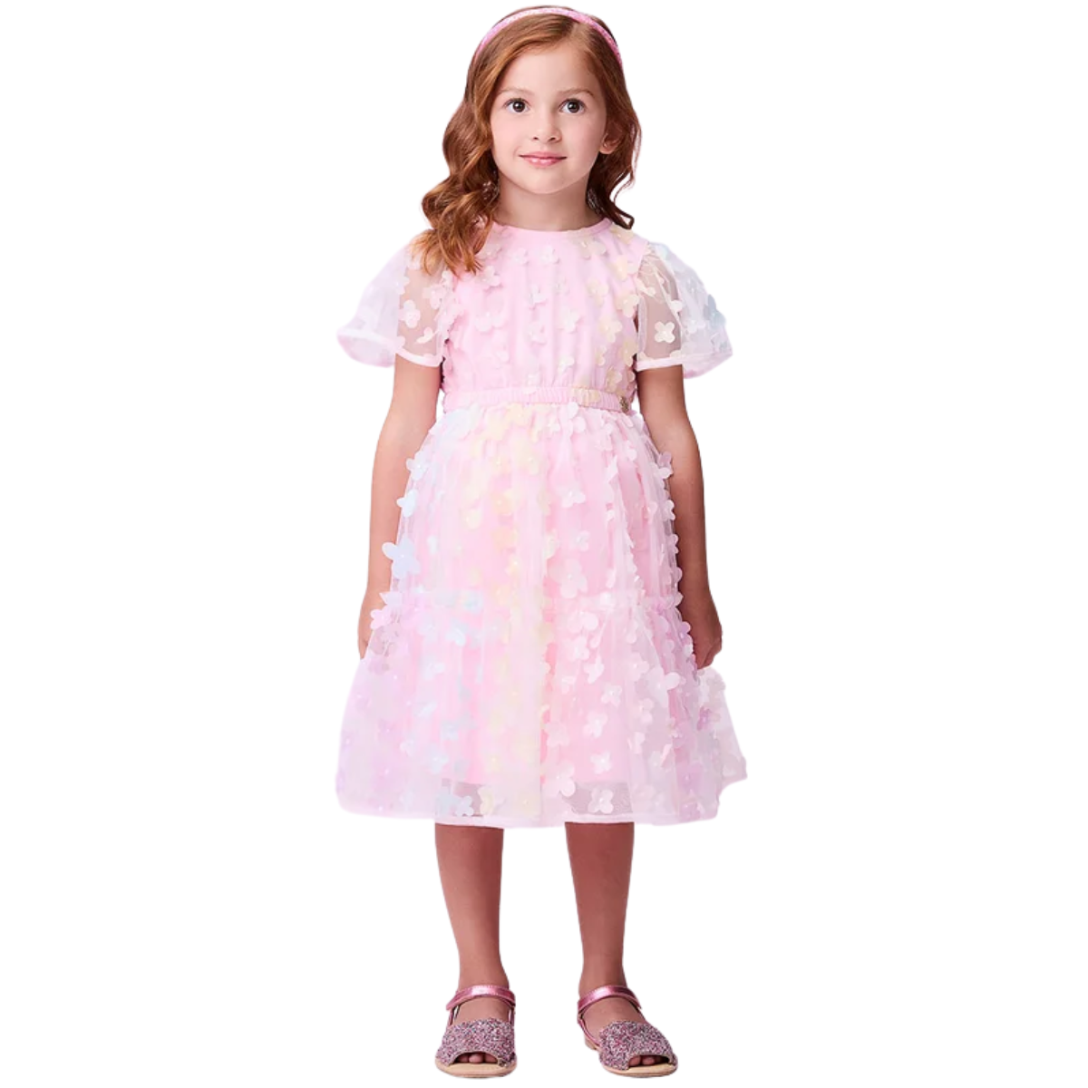 Vestido Mini Momi Tule Flores J6091