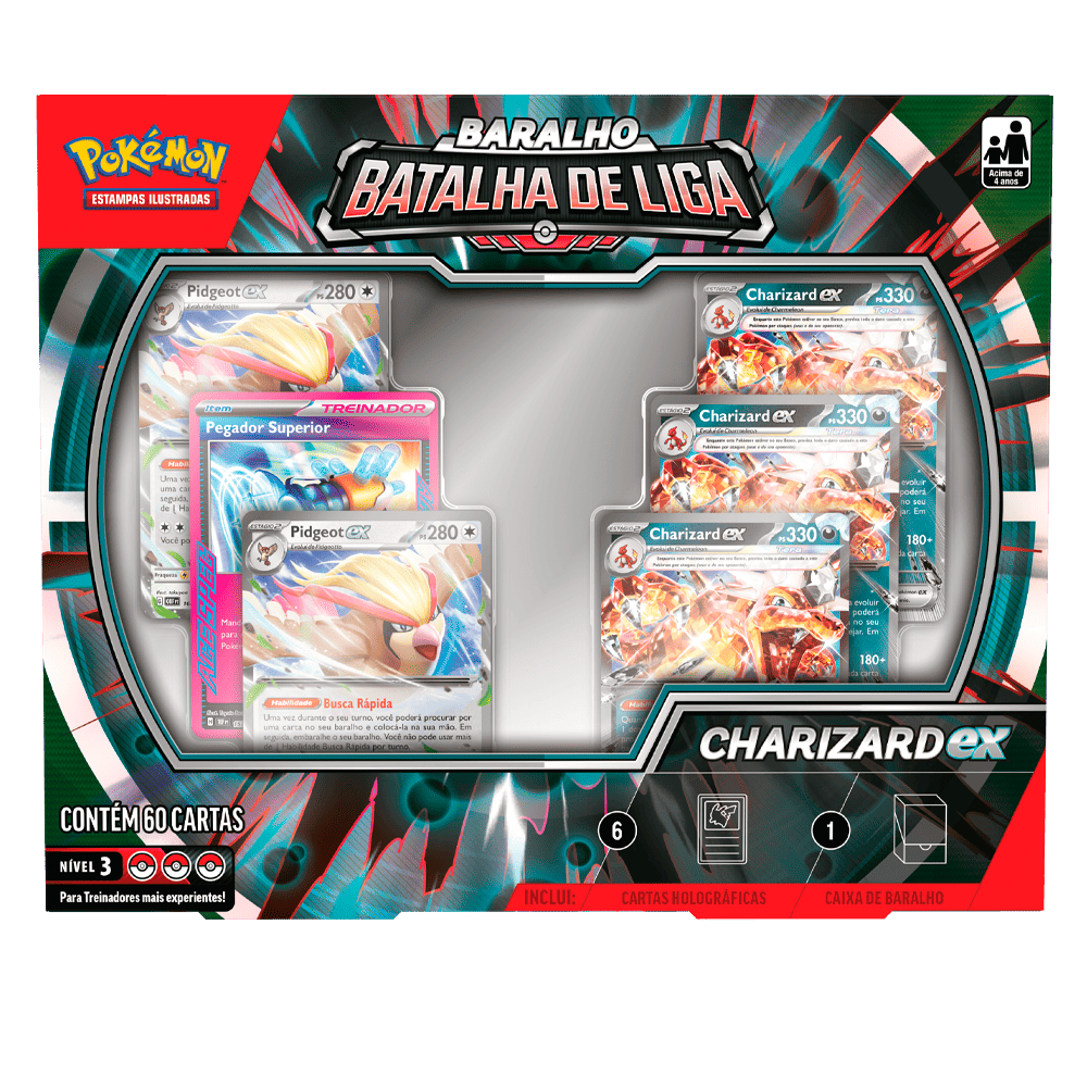 POKEMON DECK DE BATALHA DE LIGA CHARIZARD EX