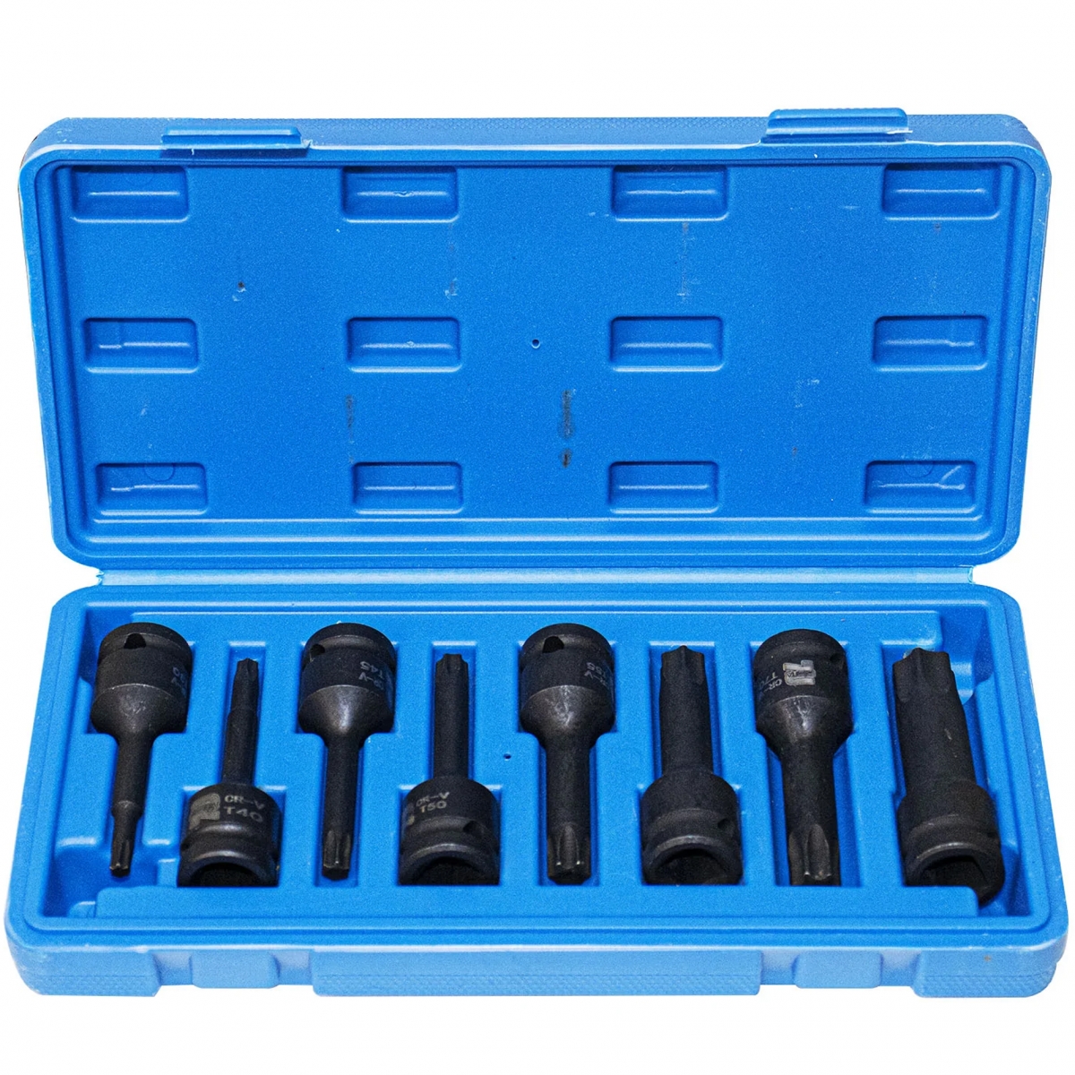 Jogo De Soquetes Chave Torx Torque 8 Peças 1/2 Pol T30-T80