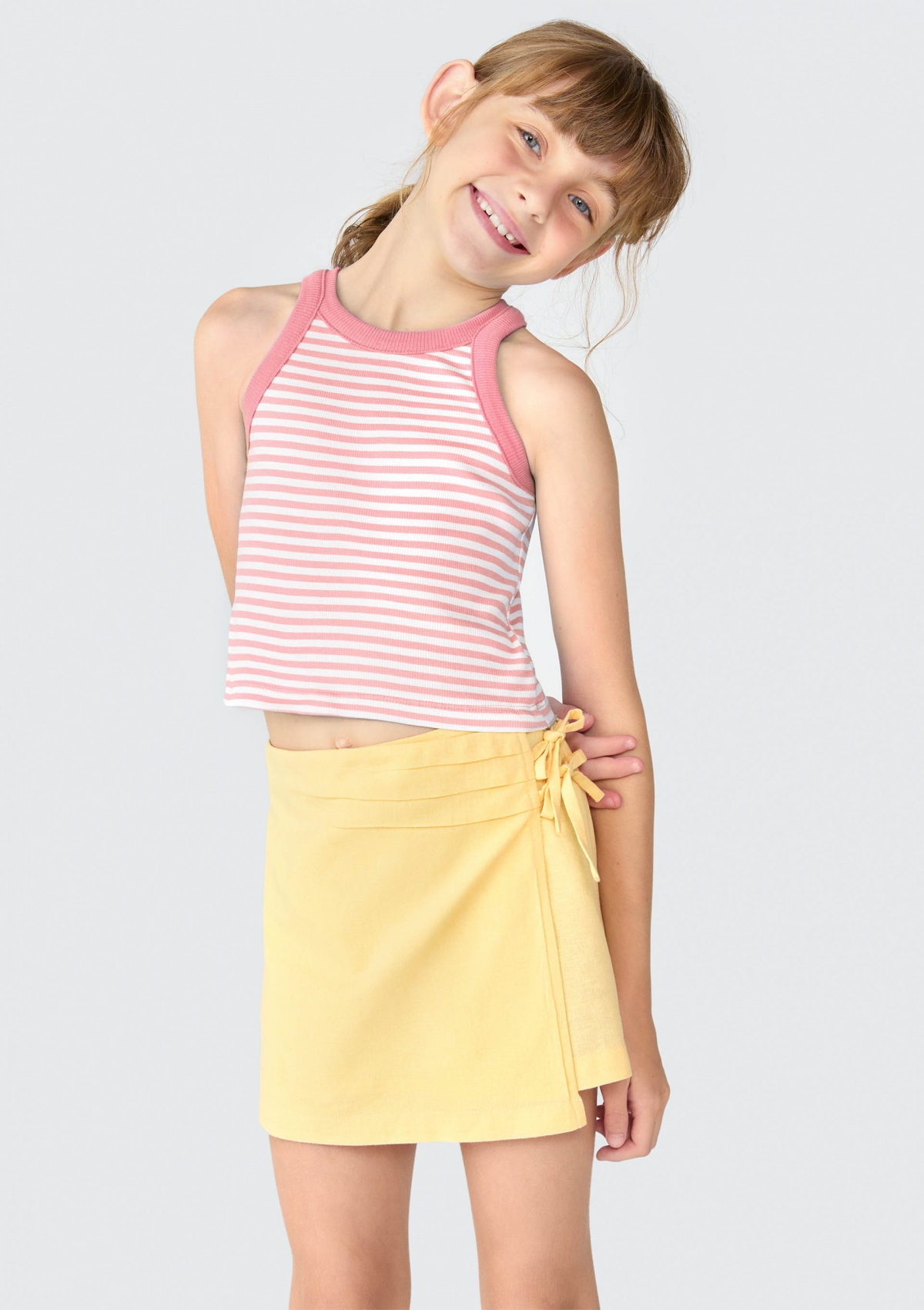 Regata Cropped Infantil Menina Em Ribana